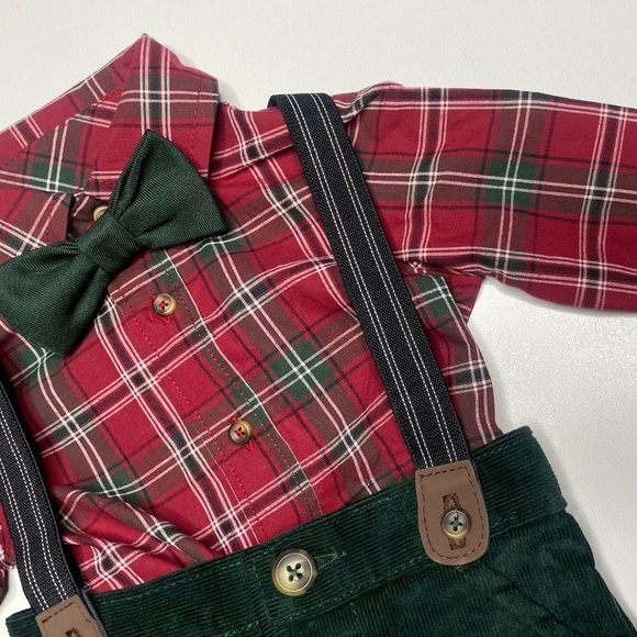 Carters Baby Boy Christmas 3 Piece Outfit Size 3 Months - Picture 4 of 5